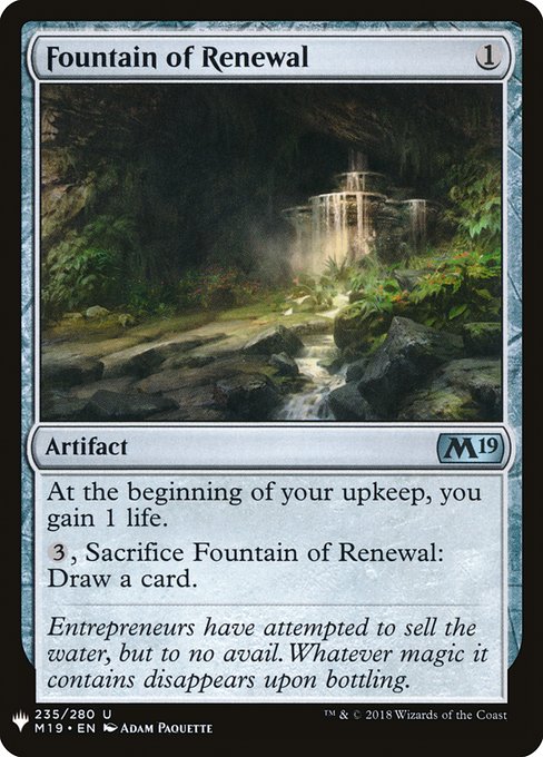 Fountain of Renewal (M19-235) [The List]