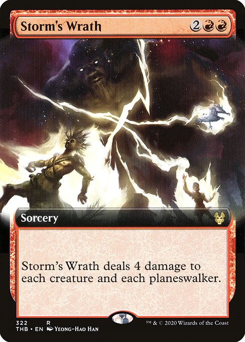 Storm's Wrath (322) [Theros Beyond Death] [Extended Art]