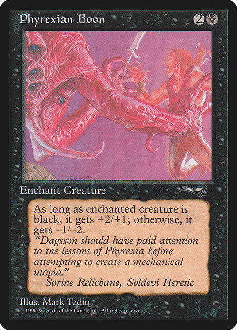Phyrexian Boon (58b) [Alliances]