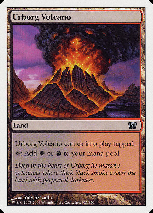 Urborg Volcano (327) [Eighth Edition]