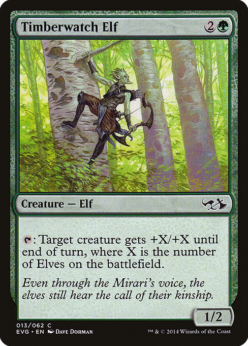 Timberwatch Elf (13) [Duel Decks Anthology: Elves vs. Goblins]