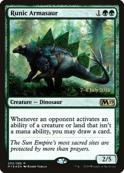Runic Armasaur (200s) [Core Set 2019 Promos]