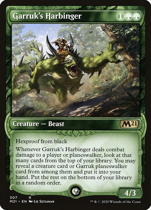 Garruk's Harbinger (307) [Core Set 2021] [Showcase]