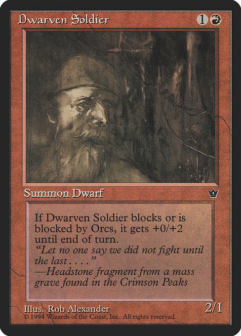 Dwarven Soldier (53a) [Fallen Empires]
