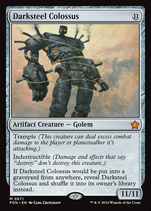 Darksteel Colossus (671) [Foundations]