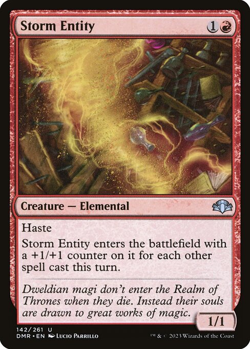 Storm Entity (142) [Dominaria Remastered]