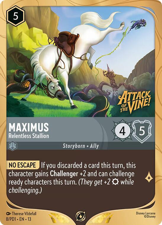 Maximus - Relentless Stallion (8) [Disney Lorcana Promo Cards]