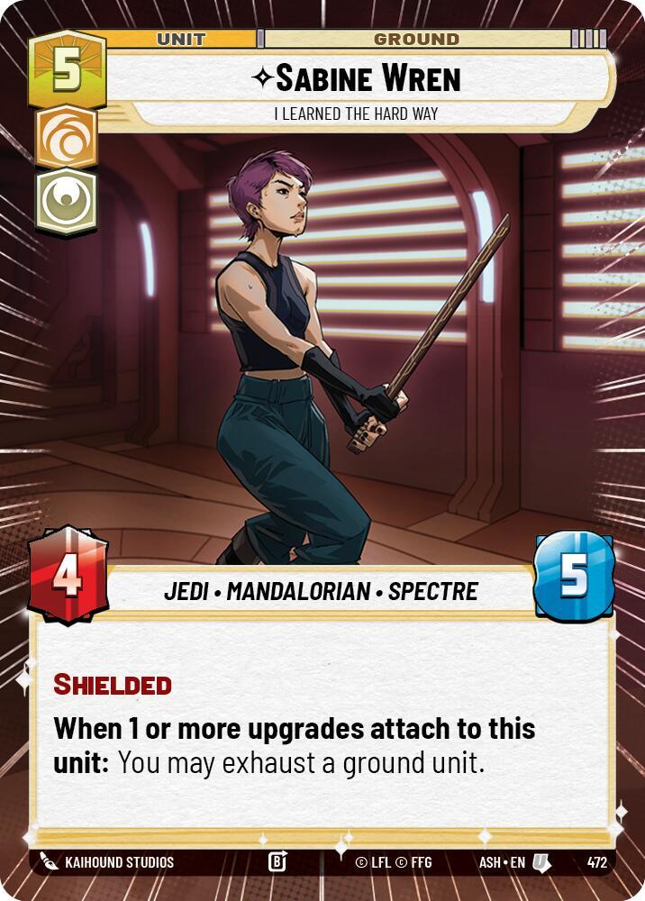 Sabine Wren - I Learned the Hard Way (Hyperspace) (472) [Ashes of the Empire]