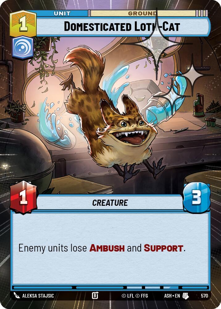 Domesticated Loth-Cat (Hyperspace Foil) (570) [Ashes of the Empire]