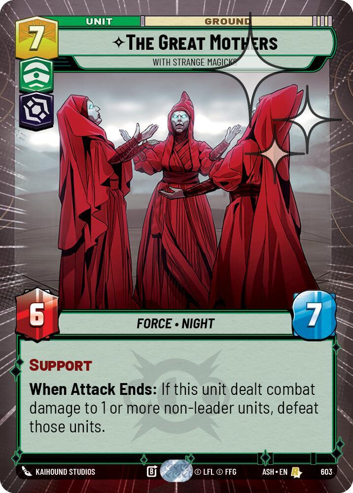The Great Mothers - With Strange Magicks (Hyperspace Foil) (603) [Ashes of the Empire]