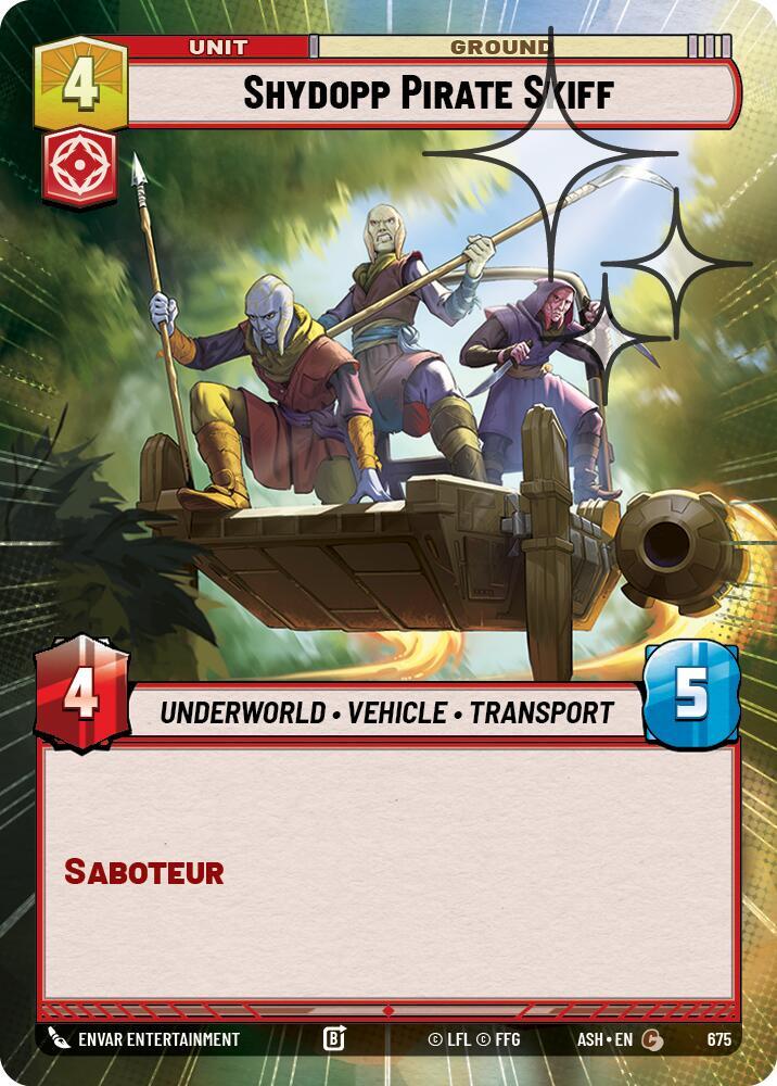 Shydopp Pirate Skiff (Hyperspace Foil) (675) [Ashes of the Empire]