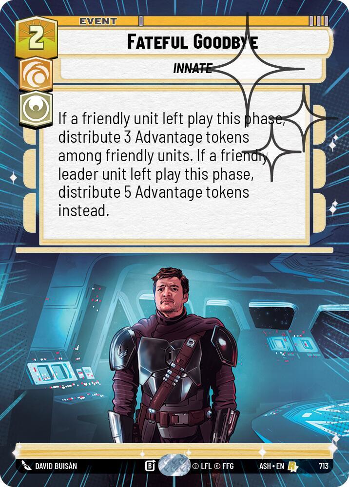 Fateful Goodbye (Hyperspace Foil) (713) [Ashes of the Empire]