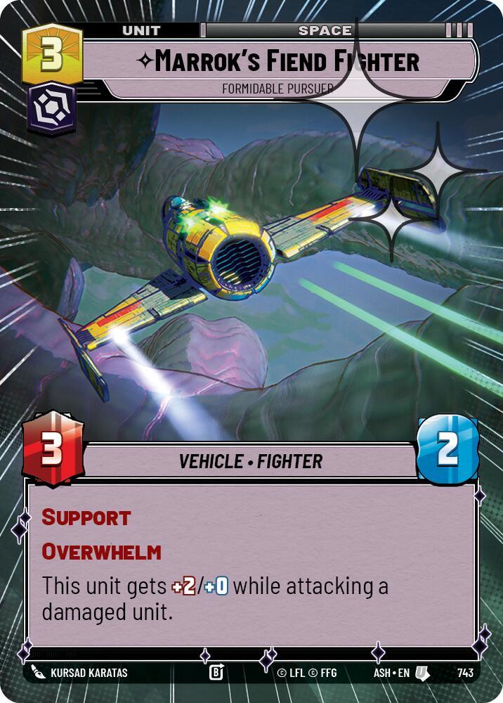 Marrok's Fiend Fighter - Formidable Pursuer (Hyperspace Foil) (743) [Ashes of the Empire]