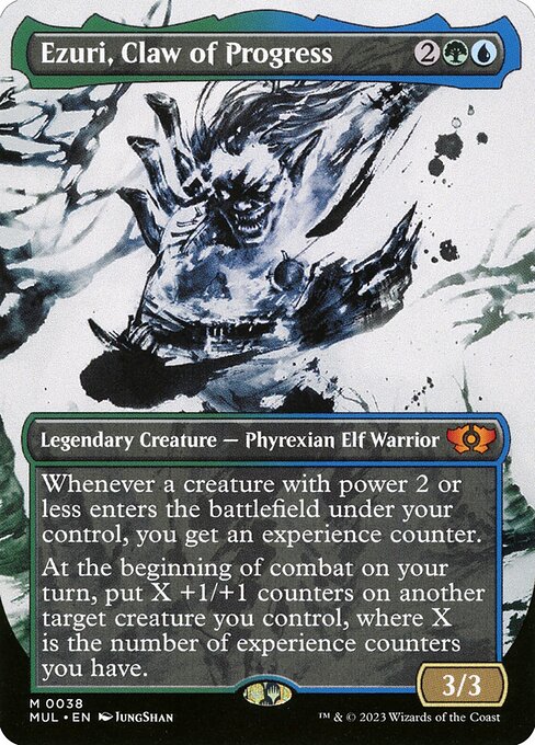 Ezuri, Claw of Progress (38) [Multiverse Legends] [Showcase, Borderless]