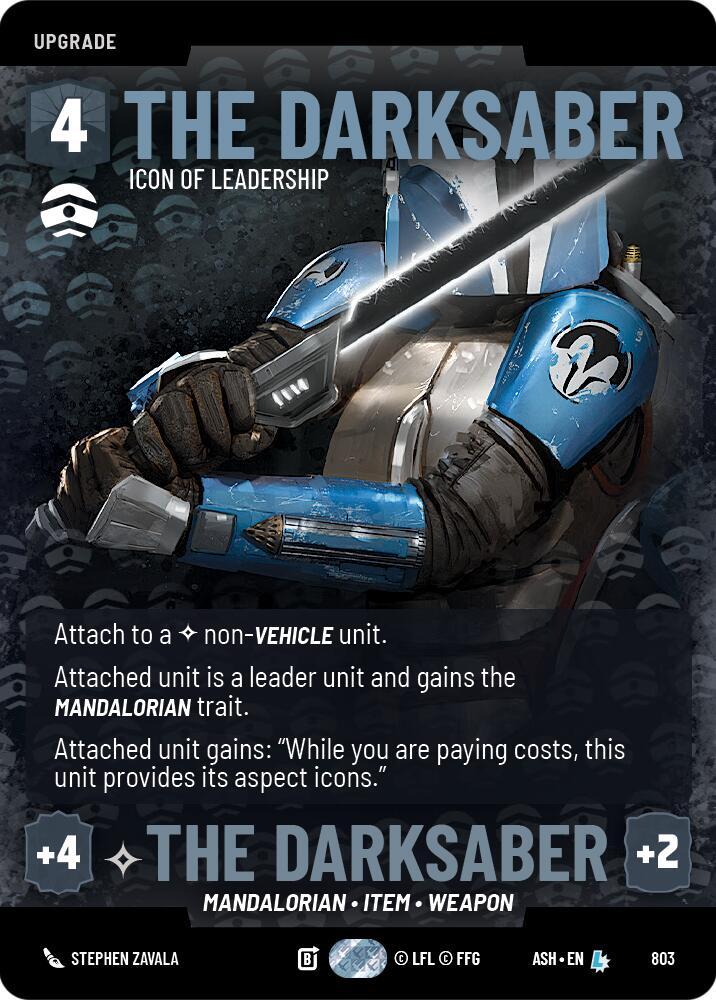 The Darksaber - Icon of Leadership (Prestige) (803) [Ashes of the Empire]