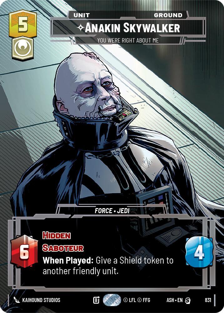 Anakin Skywalker - You Were Right About Me (Prestige) (831) [Ashes of the Empire]