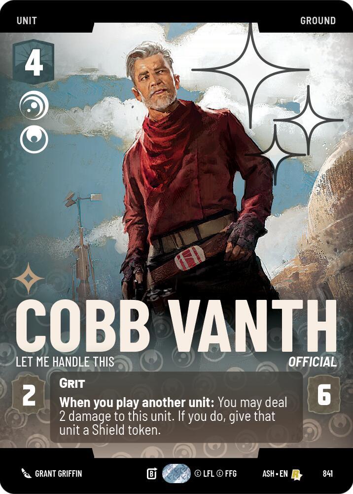 Cobb Vanth - Let Me Handle This (Prestige Foil) (841) [Ashes of the Empire]