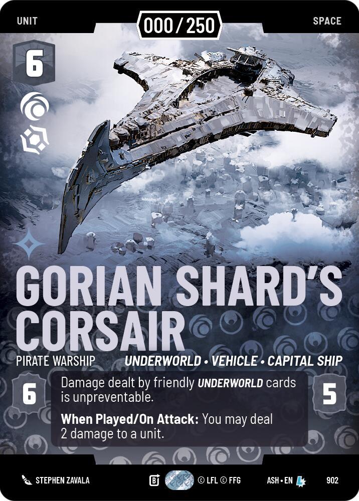 Gorian Shard's Corsair - Pirate Warship (Serialized) (902) [Ashes of the Empire]
