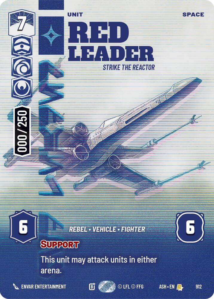 Red Leader - Strike the Reactor (Serialized) (912) [Ashes of the Empire]