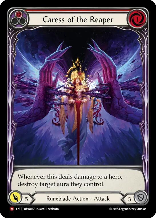Caress of the Reaper (Extended Art) (OMN087) [Omens of the Third Age]
