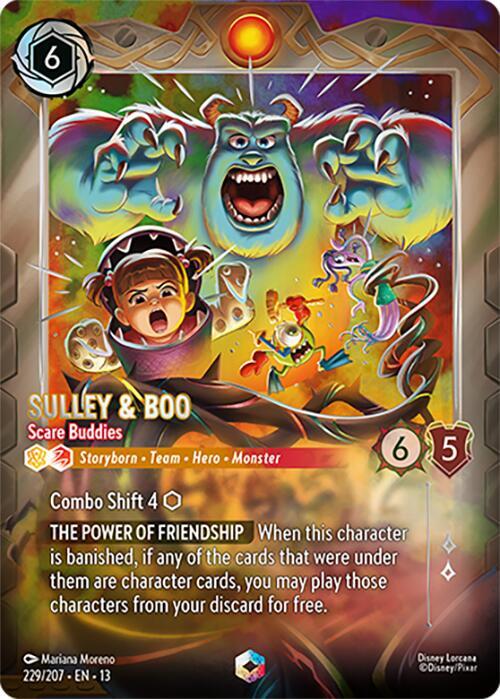 Sulley & Boo - Scare Buddies (Enchanted) (229/204) [Attack of the Vine!]