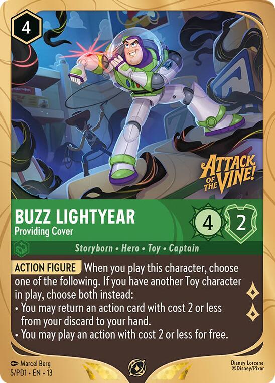 Buzz Lightyear - Providing Cover (5) [Disney Lorcana Promo Cards]