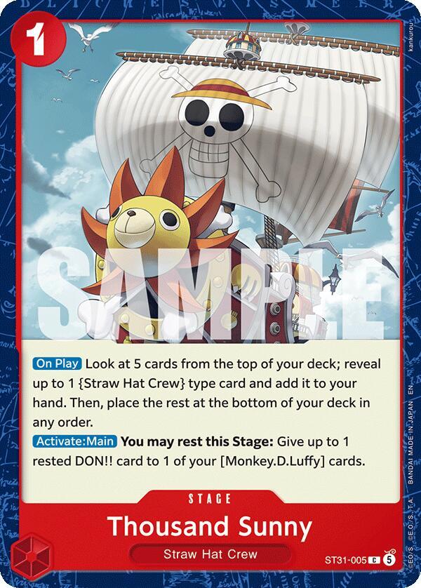 Thousand Sunny (ST31-005) [Starter Deck 31: RED Monkey.D.Luffy]