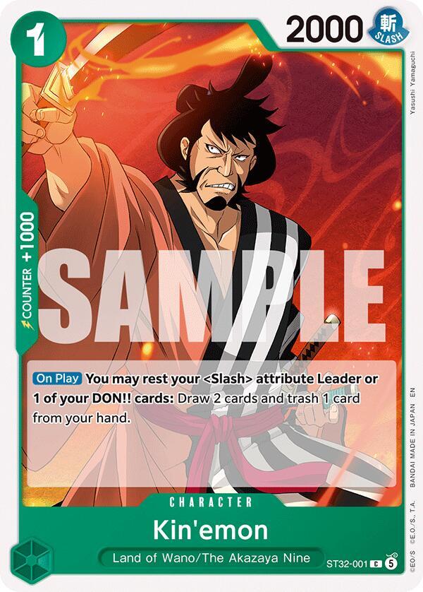Kin'emon (ST32-001) [Starter Deck 32: GREEN Roronoa Zoro]