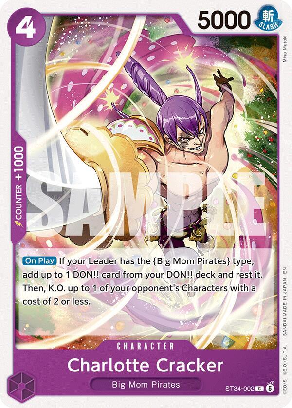Charlotte Cracker (ST34-002) [Starter Deck 34: PURPLE Charlotte Katakuri]