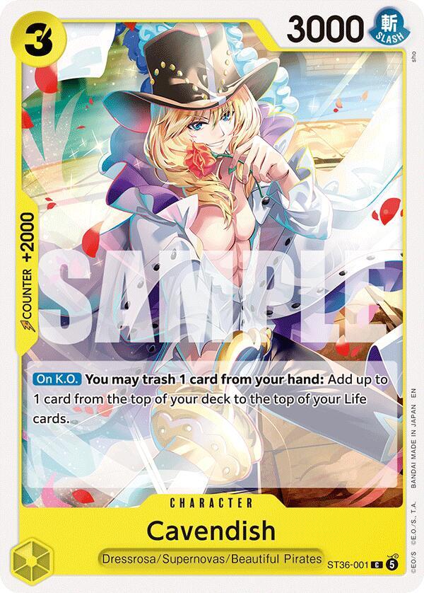 Cavendish (ST36-001) [Starter Deck 36: YELLOW Eustass”Captain”Kid]