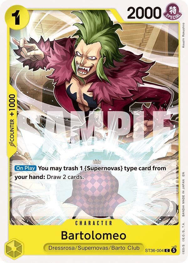 Bartolomeo (ST36-004) [Starter Deck 36: YELLOW Eustass”Captain”Kid]