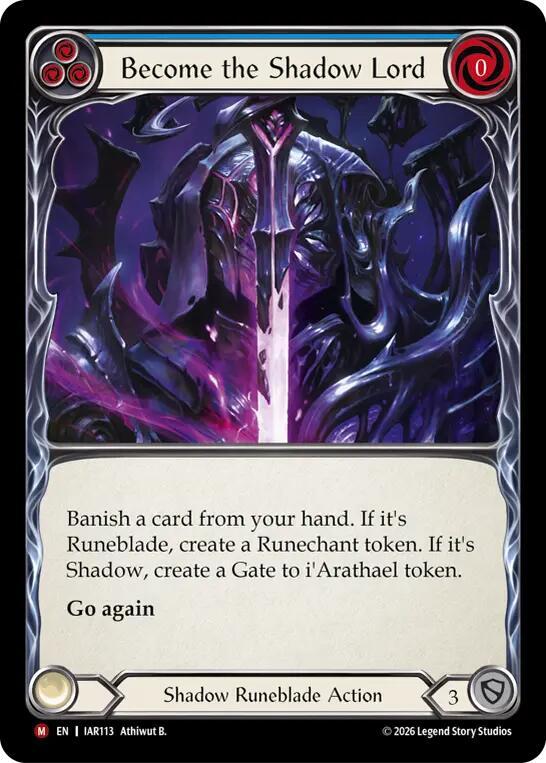 Become the Shadow Lord (IAR113) [Usurp the Shadow Throne]