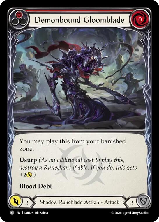 Demonbound Gloomblade (IAR126) [Usurp the Shadow Throne]