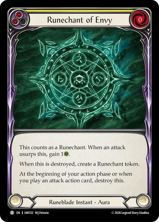 Runechant of Envy (IAR152) [Usurp the Shadow Throne]