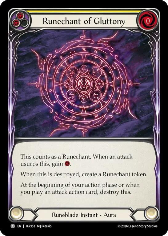 Runechant of Gluttony (IAR153) [Usurp the Shadow Throne]