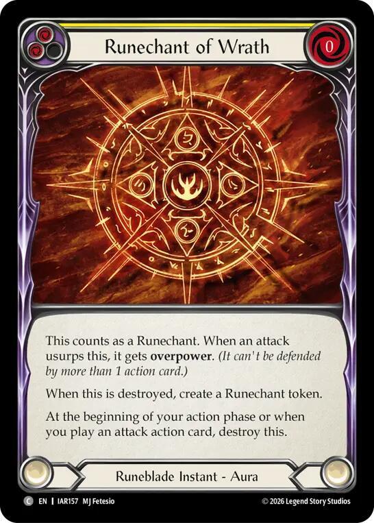 Runechant of Wrath (IAR157) [Usurp the Shadow Throne]