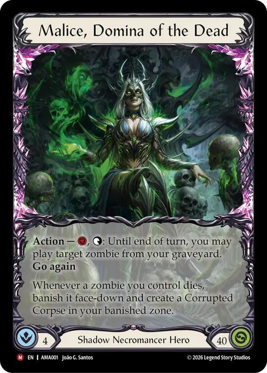 Malice, Domina of the Dead (AMA001) [Armory Deck: Malice]