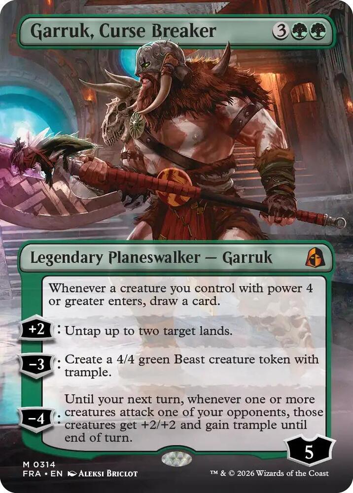 Garruk, Curse Breaker (Borderless) (314) [Reality Fracture]