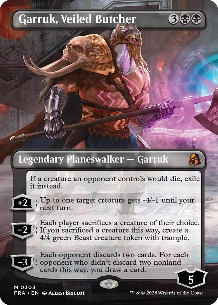 Garruk, Veiled Butcher (Borderless) (303) [Reality Fracture]