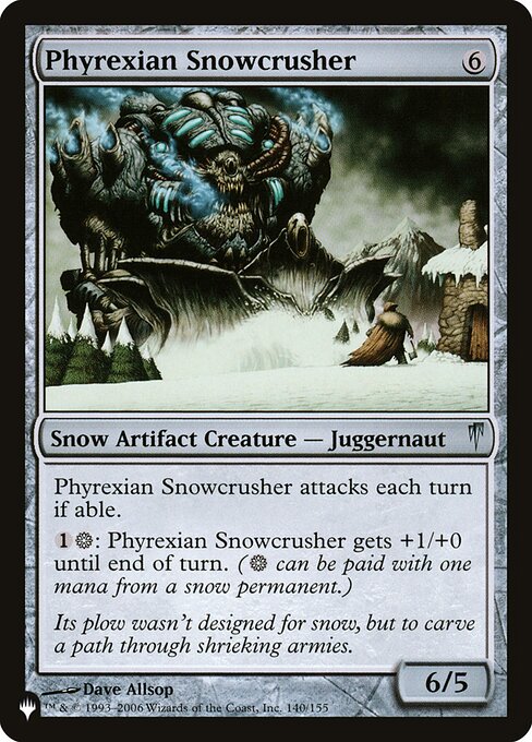 Phyrexian Snowcrusher (CSP-140) [The List]