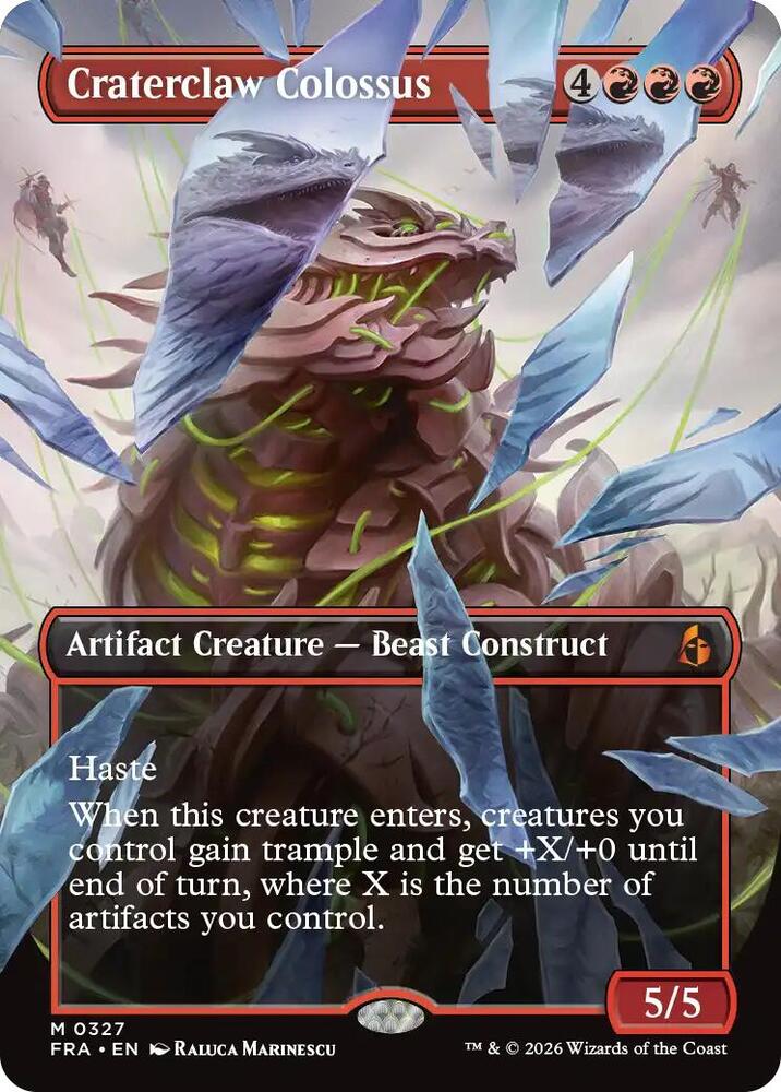 Craterclaw Colossus (Borderless) (0327) [Reality Fracture]