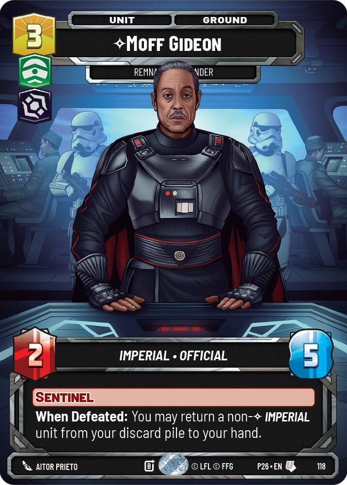 Moff Gideon - Remnant Commander (Participation) (118) [Galactic Championship 2026]