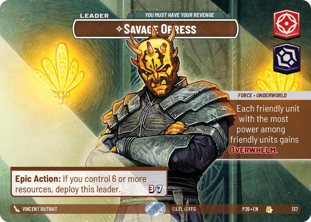 Savage Opress - You Must Have Your Revenge (Prize Wall) (137) [Galactic Championship 2026]