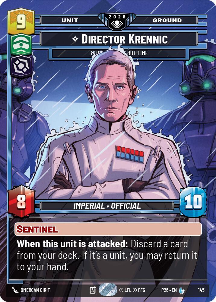 Director Krennic - I Lose Nothing But Time (Prize Wall) (145) [Galactic Championship 2026]
