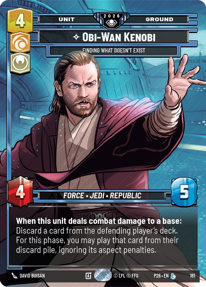 Obi-Wan Kenobi - Finding What Doesn't E (Prize Wall) (Foil)xist (161) [Galactic Championship 2026]