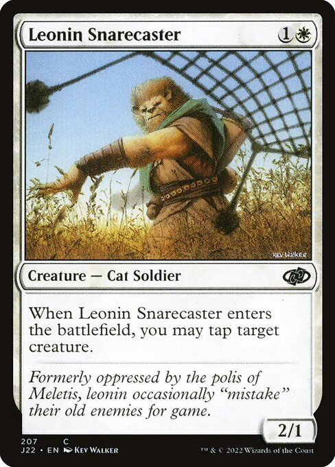 Leonin Snarecaster (207) [Jumpstart 2022]
