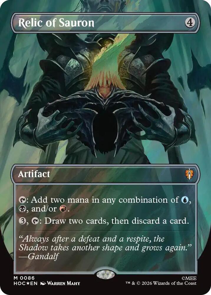 Relic of Sauron (Borderless) (Surge Foil) (86) [The Hobbit: Eternal-Legal]
