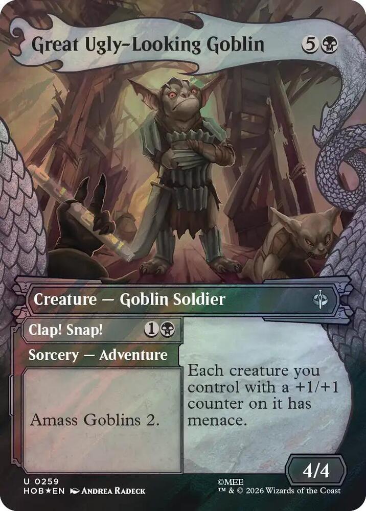 Great Ugly-Looking Goblin (Showcase) (Surge Foil) (259) [The Hobbit]