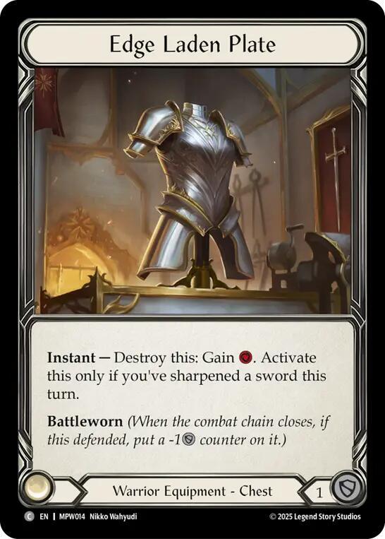 Edge Laden Plate (MPW014) [Mastery Pack Warrior]