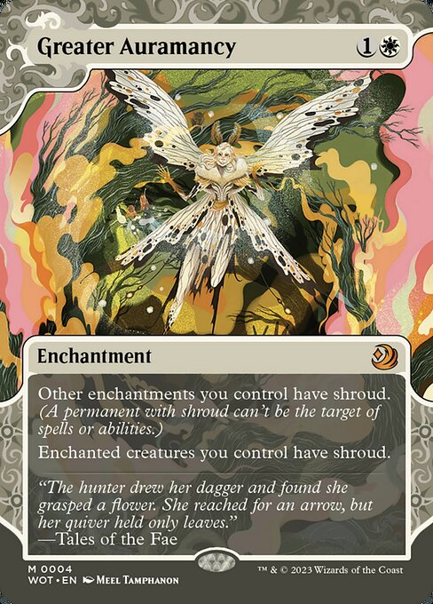 Greater Auramancy (4) [Wilds of Eldraine: Enchanting Tales] [Showcase, Borderless]